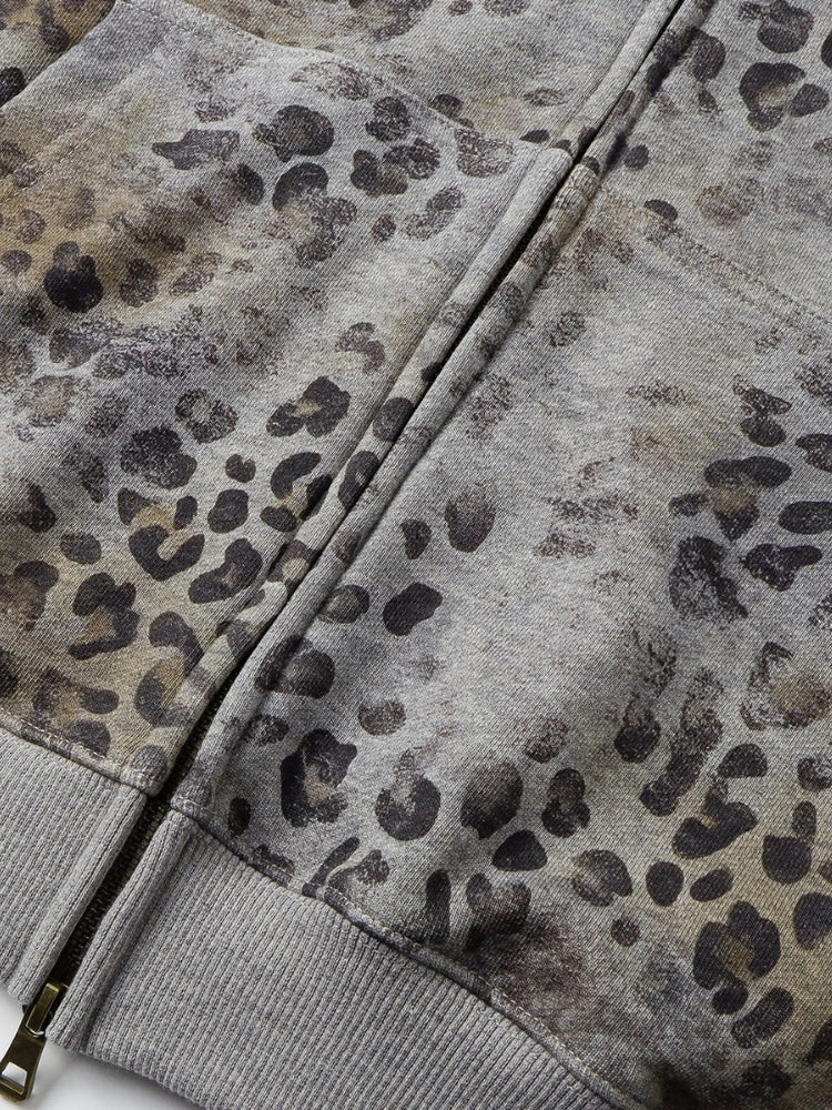 SPDC Leopard Vintage 400 GSM Washed Hoodie
