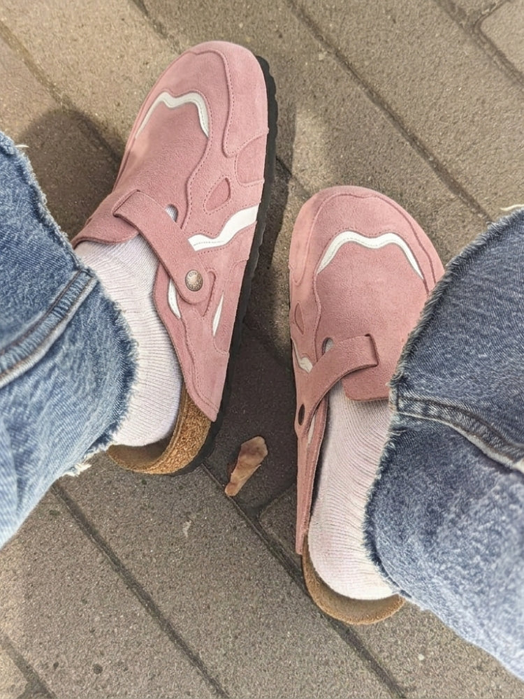 SPDC Wavey Clogs - Dusty Pink