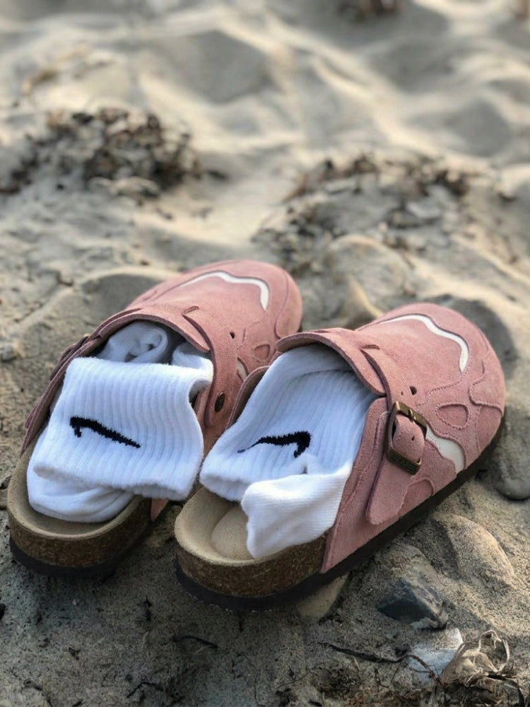 SPDC Wavey Clogs - Dusty Pink