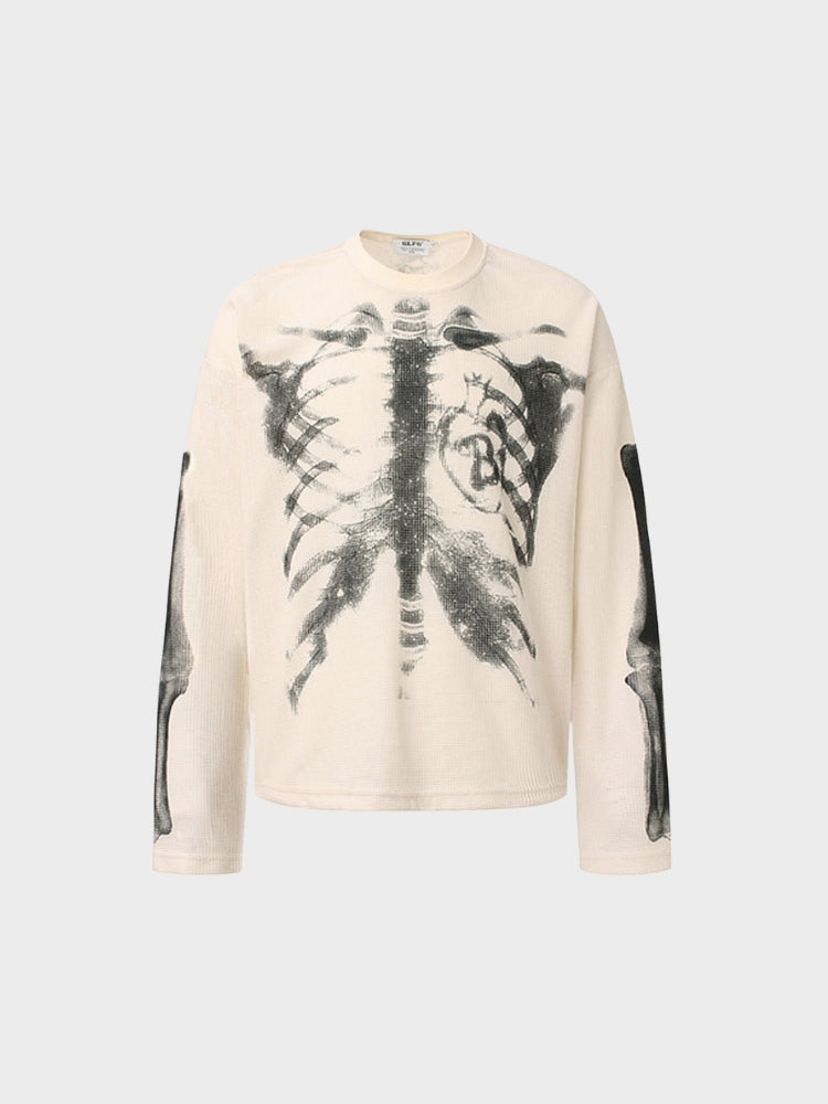 DCRB Waffle Knitted Skeleton Longsleeve