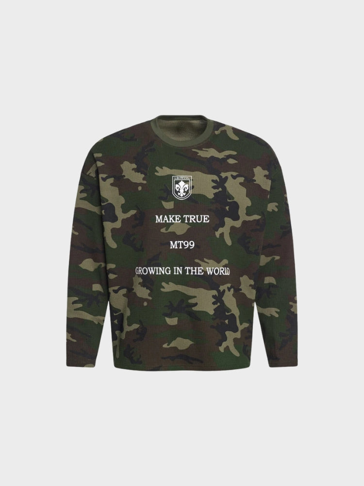 SPDC Waffle Knit Camo Longsleeve