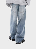 SPSC Acid Washed Baggy Denim Jeans