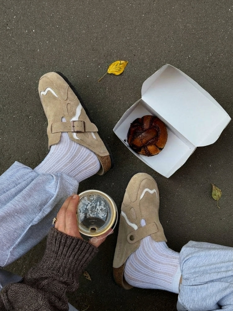 SPDC Wavey Clogs - Beige