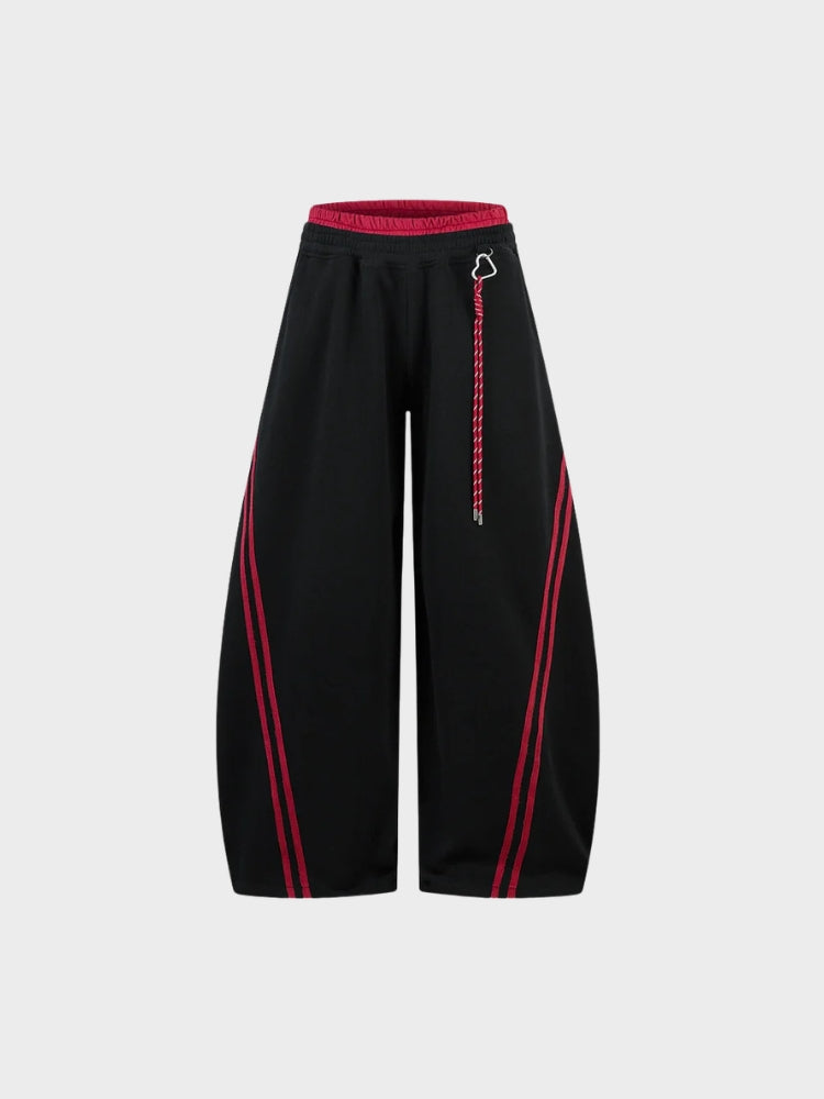 SPDC Striped Contrast Barrel Fit Joggers
