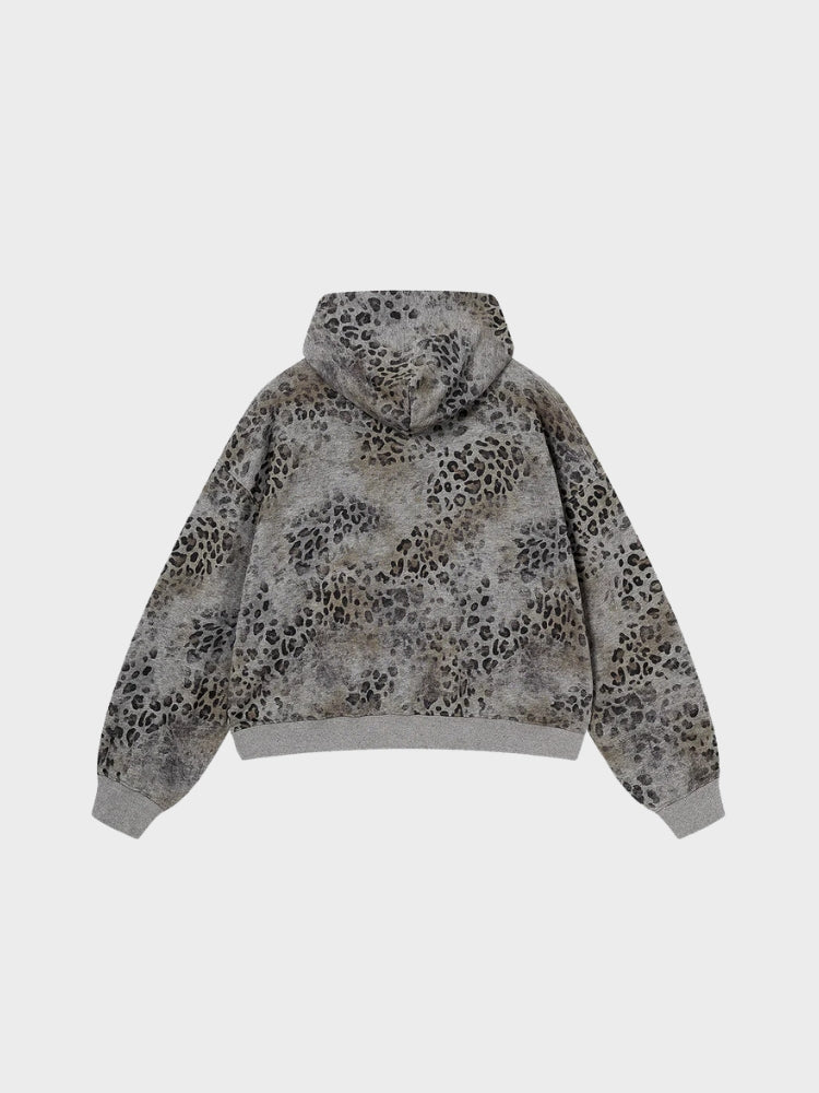 SPDC Leopard Vintage 400 GSM Washed Hoodie