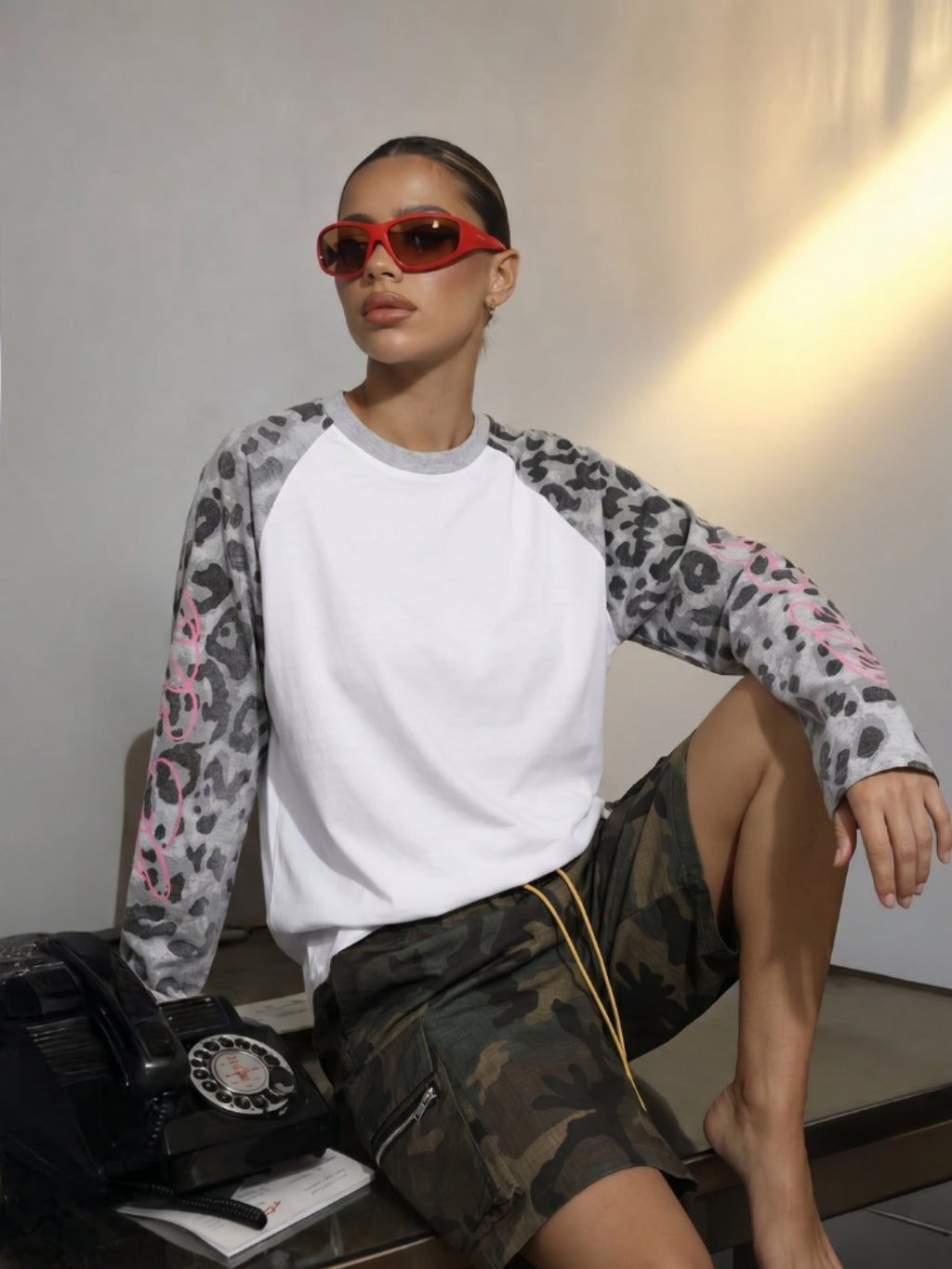 SPDC Leopard Raglan Longsleeve