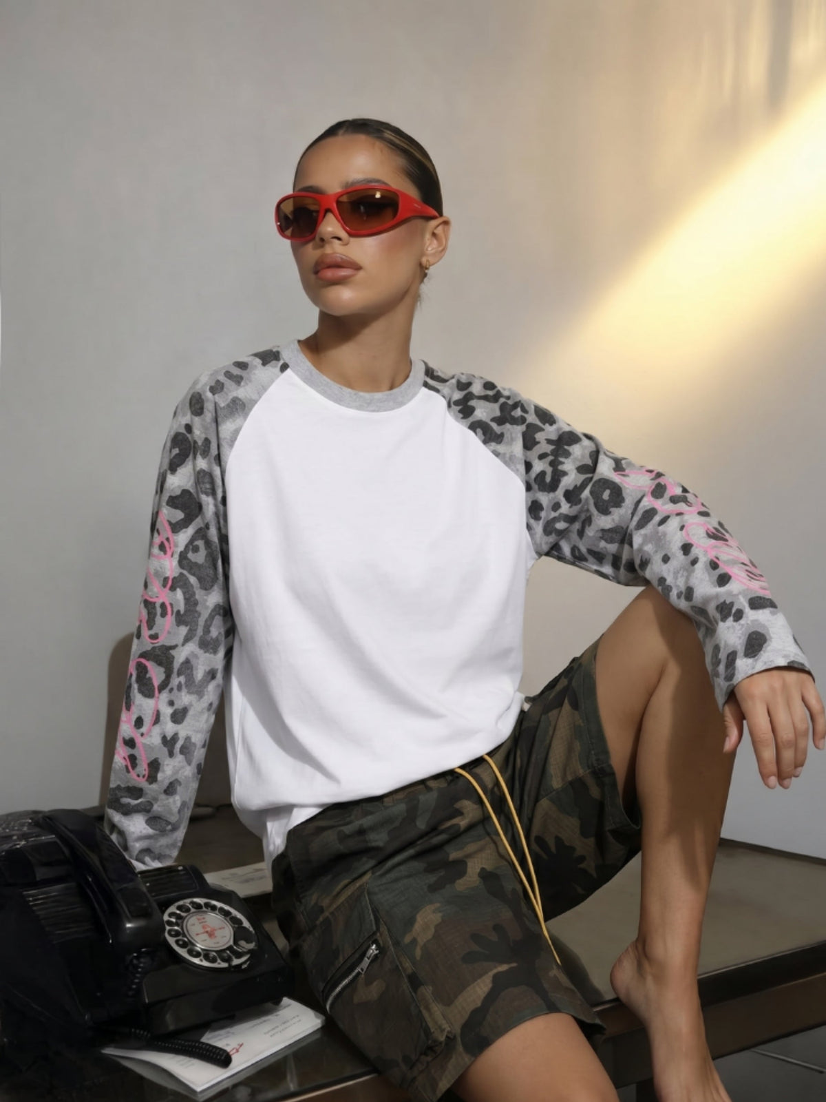 SPDC Leopard Raglan Longsleeve