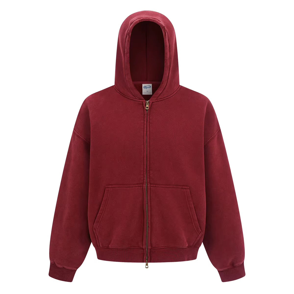 Heavyweight vintage washed zipper