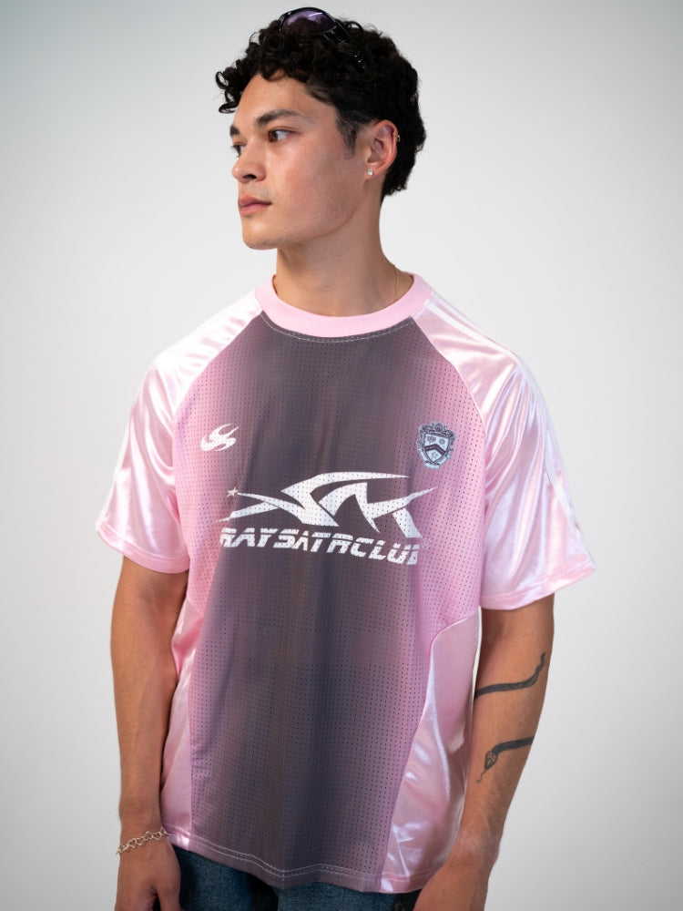 SPDC Distressed Football Mesh Tee