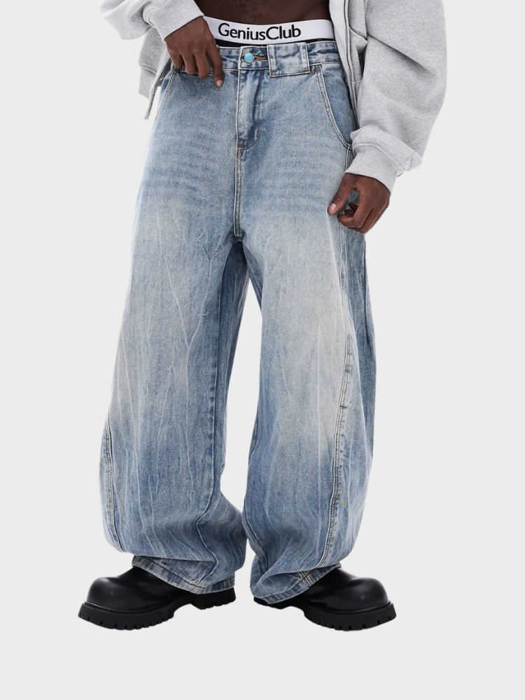 SPDC Acid Washed Baggy Denim Jeans