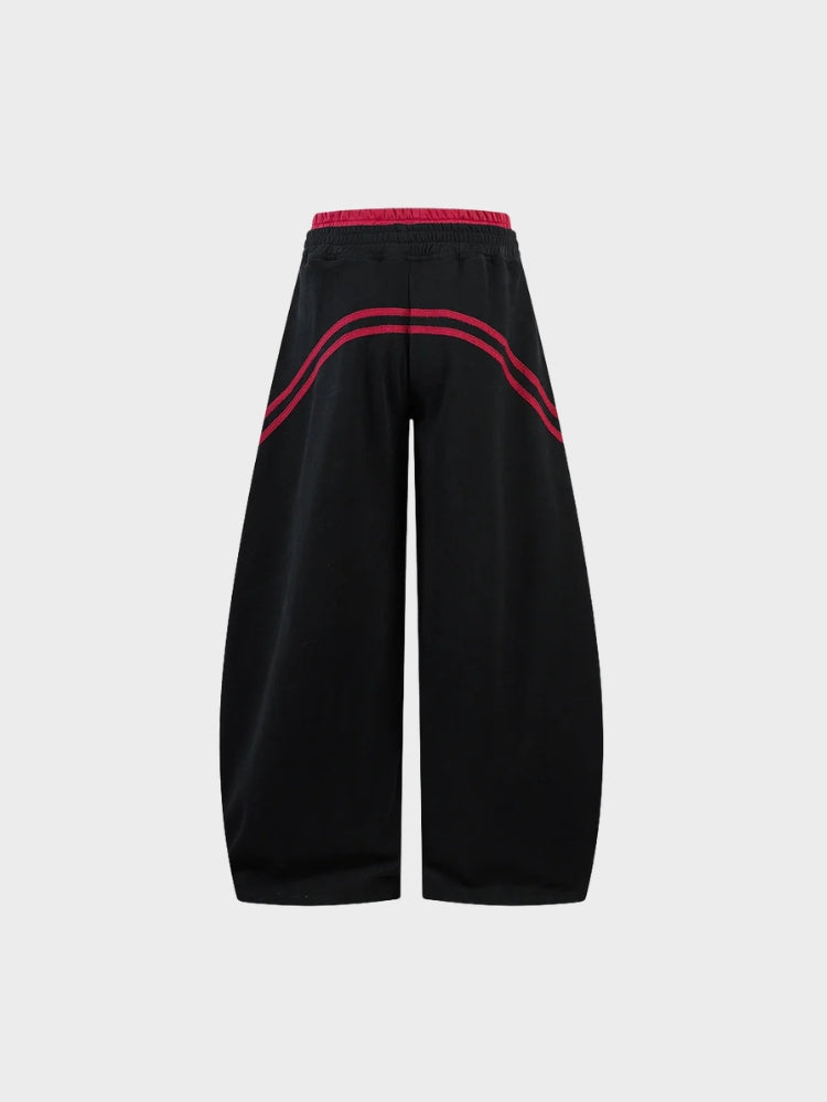 SPDC Striped Contrast Barrel Fit Joggers
