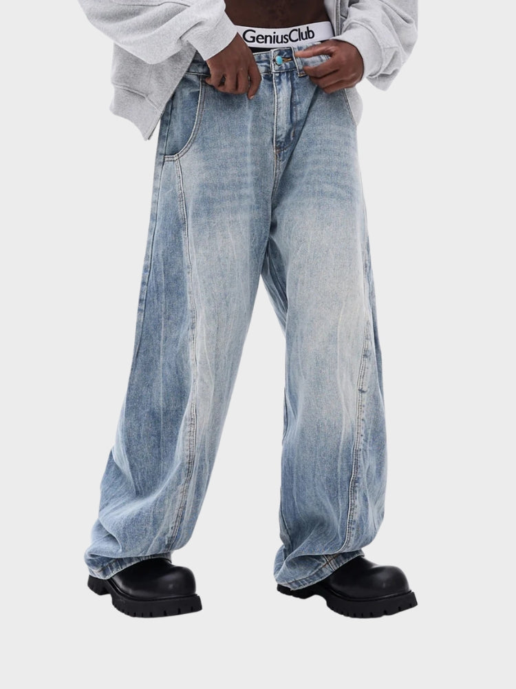 SPDC Acid Washed Baggy Denim Jeans