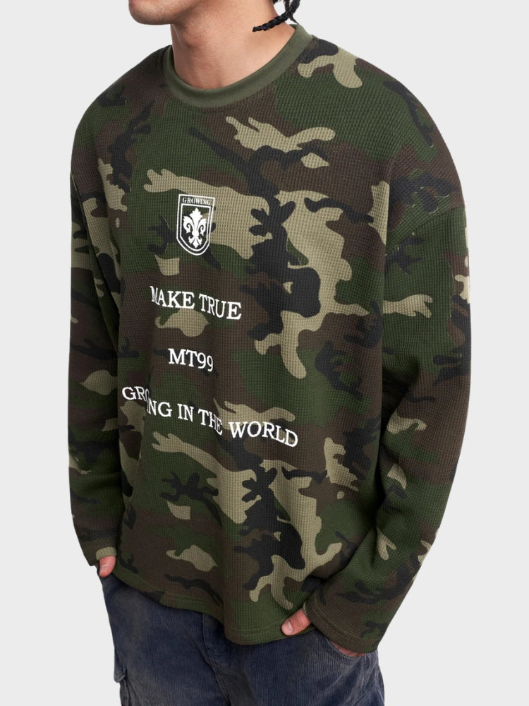 SPDC Waffle Knit Camo Longsleeve