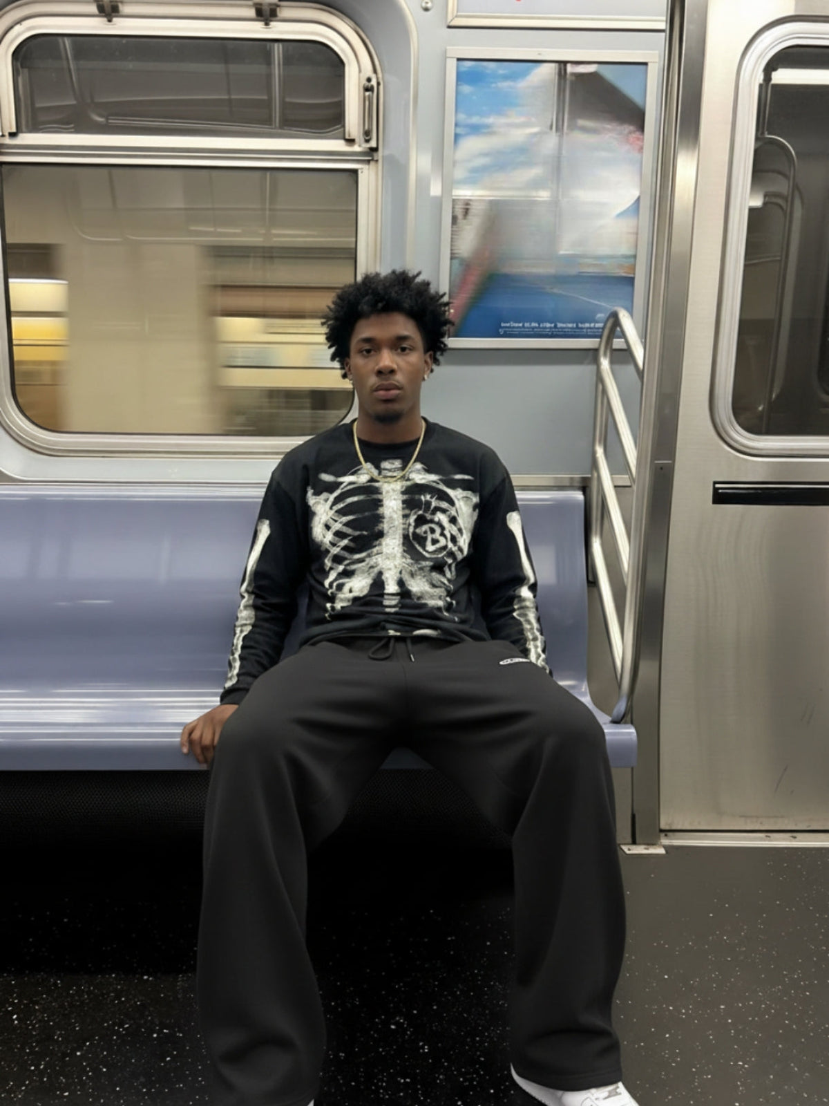 DCRB Waffle Knitted Skeleton Longsleeve