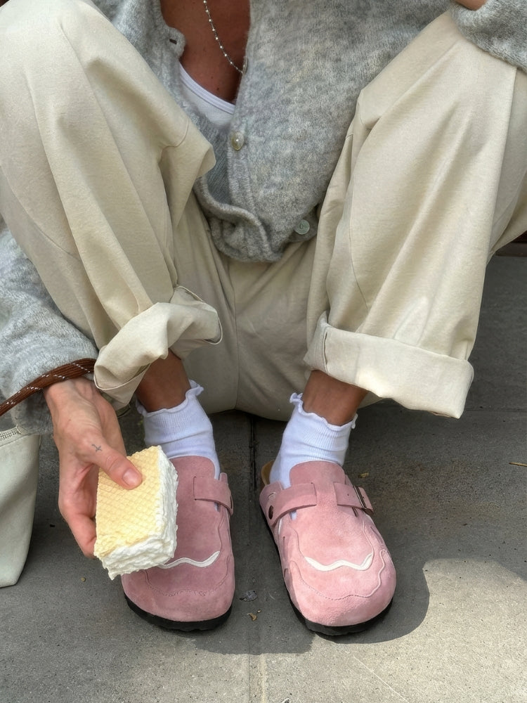 SPDC Wavey Clogs - Dusty Pink