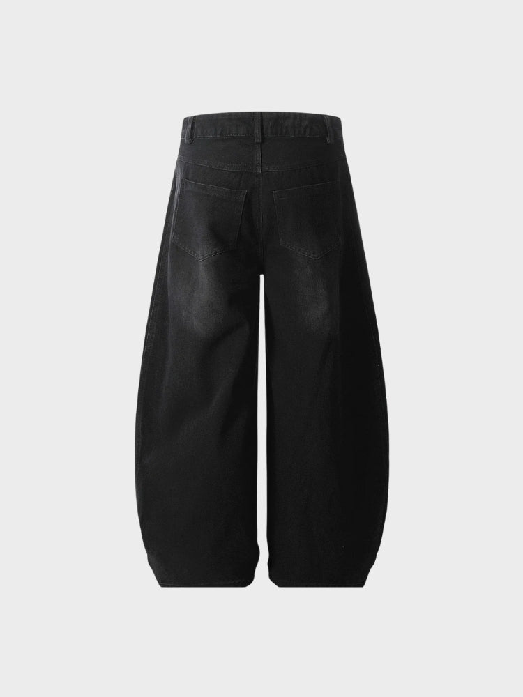 SPDC Striped Barrel Denim Jeans