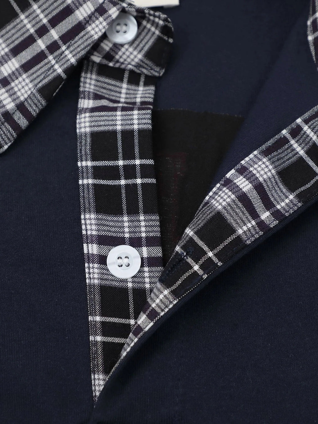 SPDC Plaid Sleeve Polo Shirt