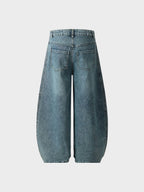 SPSC Striped Barrel Denim Jeans