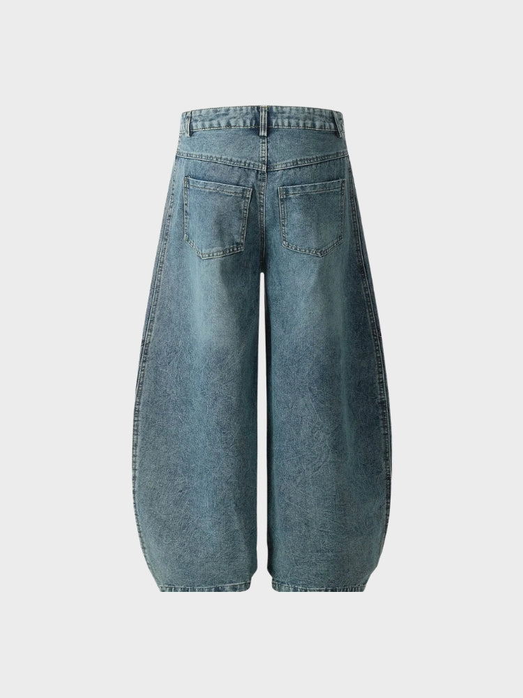 SPDC Striped Barrel Denim Jeans