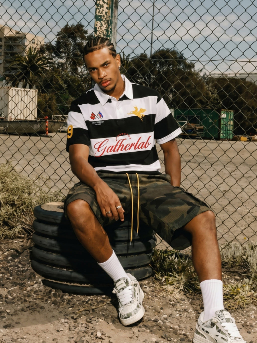 SPDC Striped Polo Sports Tee