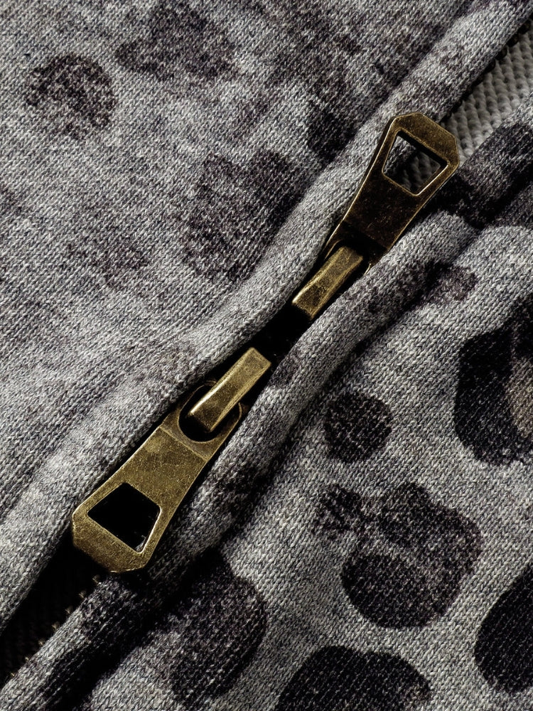 SPDC Leopard Vintage 400 GSM Washed Hoodie