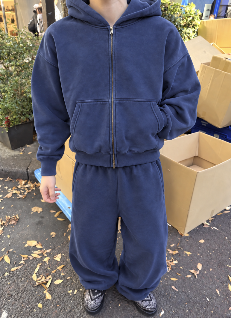 Heavyweight washed vintage jogger