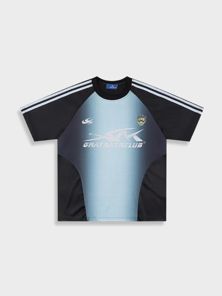 SPDC Distressed Football Mesh Tee