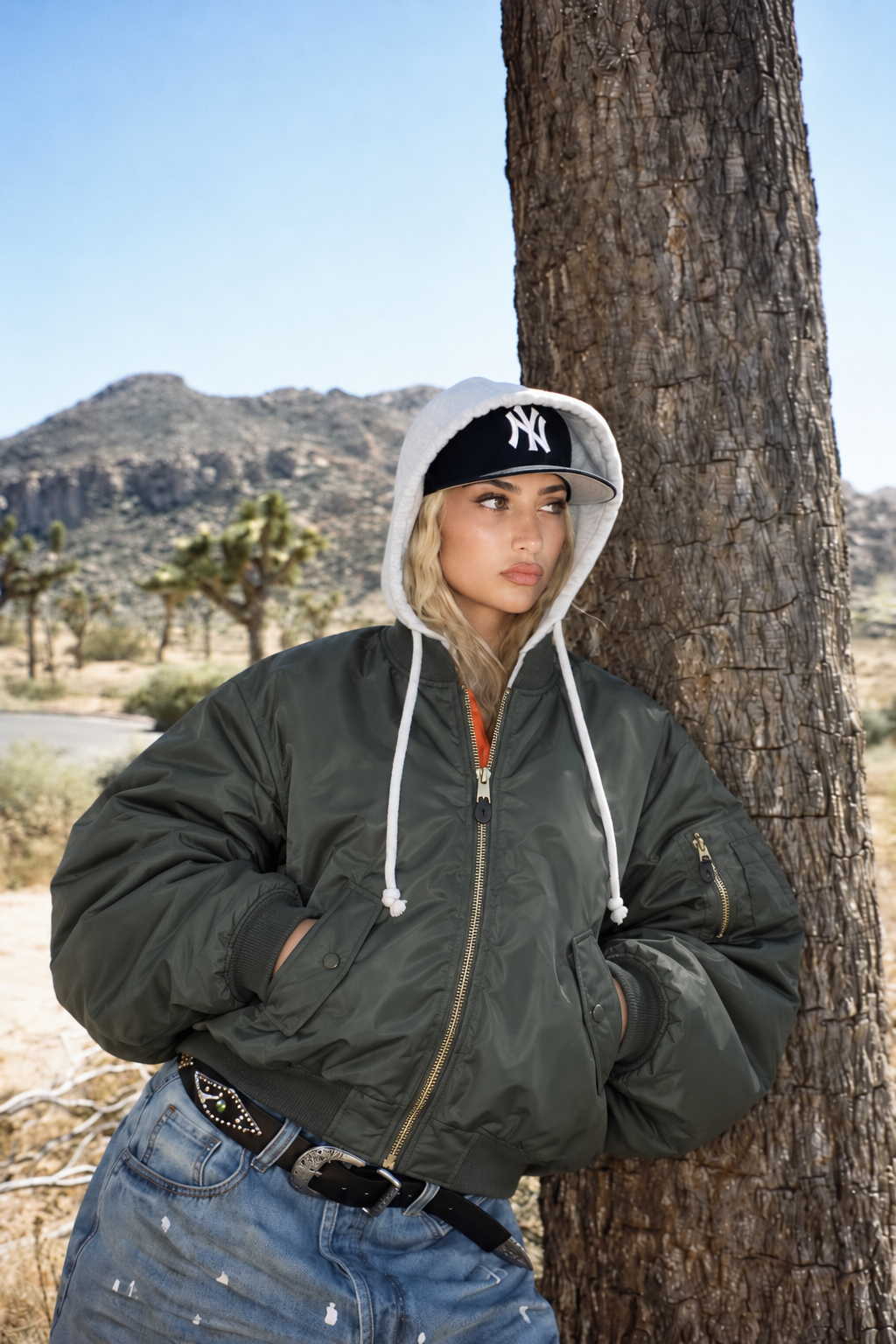 SPDC Cropped Safari Bomberjacket